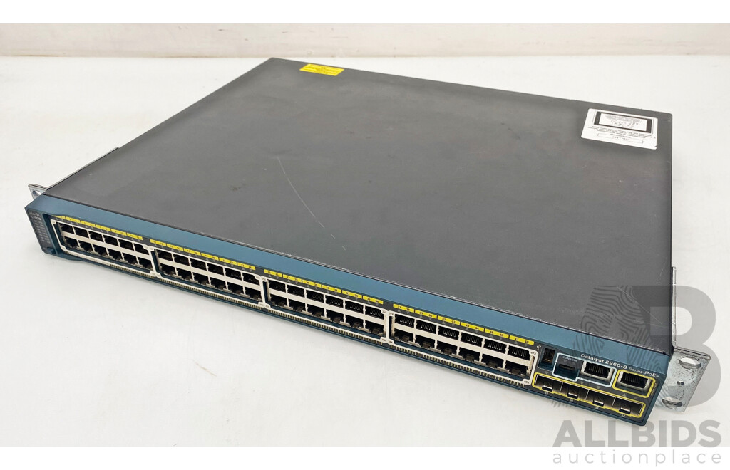 Cisco (WS-C2960S-48FPS-L) Catalyst 2960-S Series PoE+ 48-Port Gigabit Ethernet Switch