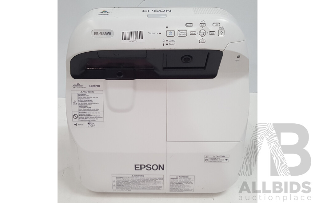 Epson (EB-585Wi) WXGA 3LCD Projector