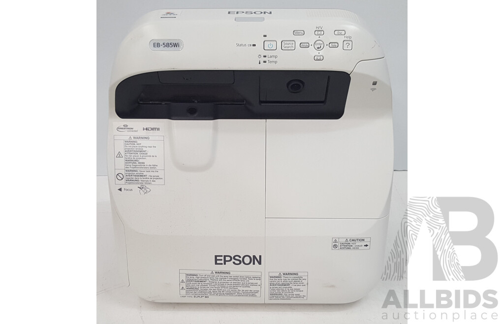 Epson (EB-585Wi) WXGA 3LCD Projector