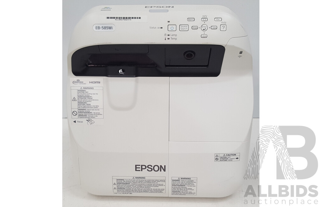 Epson (EB-585Wi) WXGA 3LCD Projector