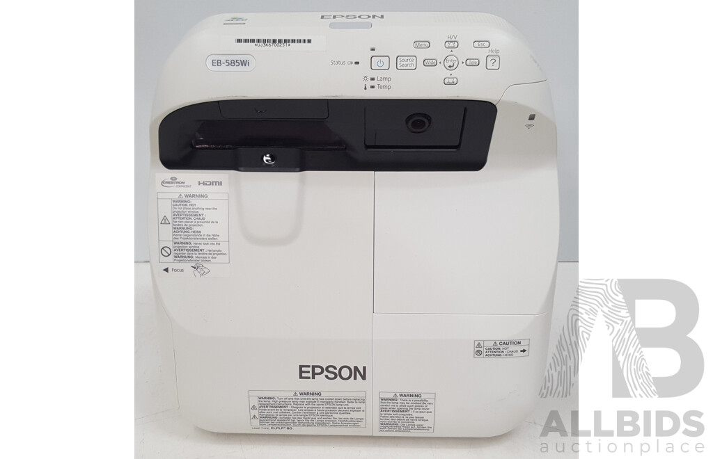 Epson (EB-585Wi) WXGA 3LCD Projector