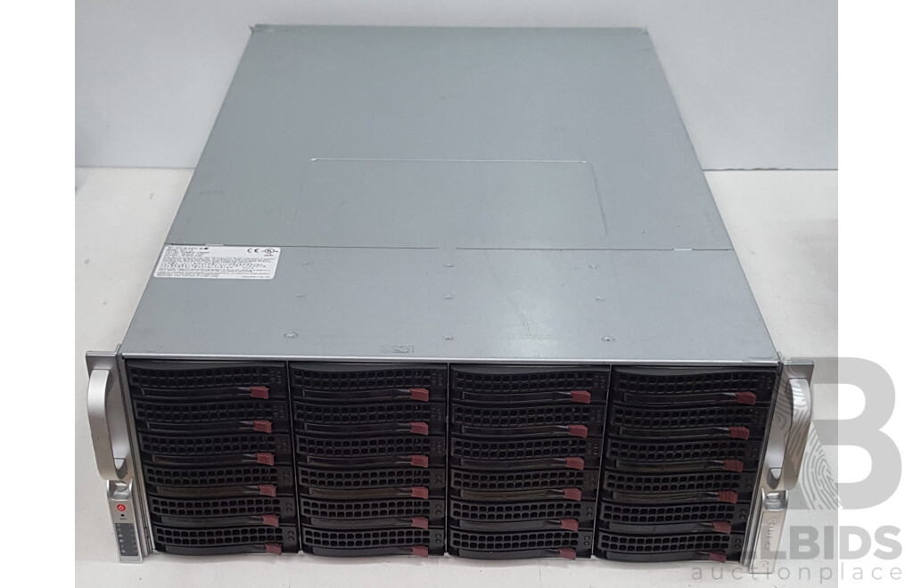 SuperMicro X10DRi-T4+ Intel Xeon (E5-2620 v3) 2.40GHz-3.20GHz 6-Core CPU 4RU Server w/ 64GB DDR4