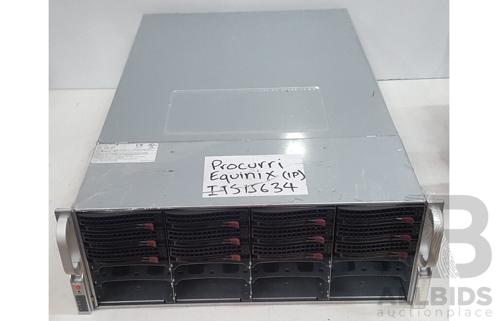 SuperMicro X10DRi-T4+ Intel Xeon (E5-2620 v3) 2.40GHz-3.20GHz 6-Core CPU 4RU Server w/ 32GB DDR4