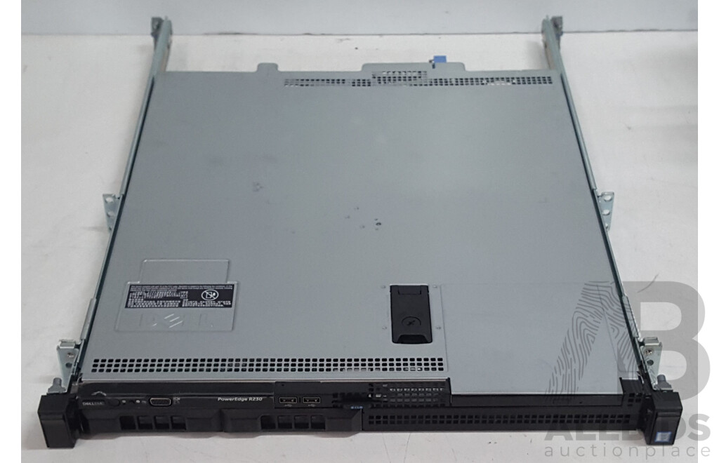 Dell PowerEdge R230 Intel Xeon (E3-1230 v6) 3.50GHz 4-Core CPU 1RU Server w/ 24GB DDR4