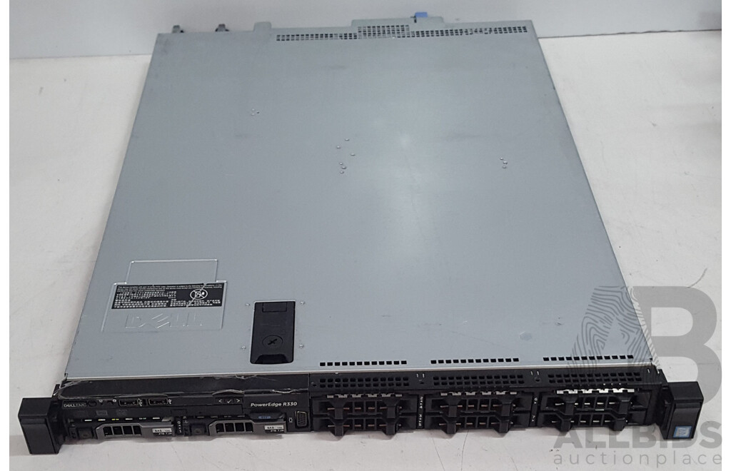 Dell PowerEdge R330 Intel Xeon (E3-1230 v6) 3.50GHz 4-Core CPU 1RU Server w/ 16GB DDR4