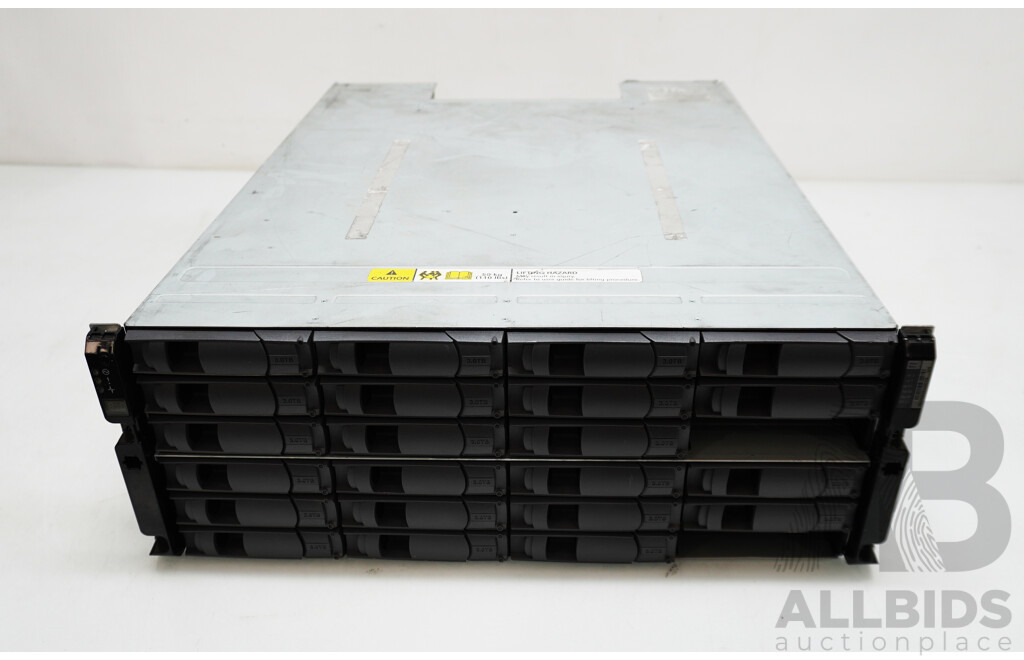 NetApp (NAJ-0801) DS4246 24-Bay 4RU Hard Drive Array W/ SAS Controller Modules & 66TB Storage