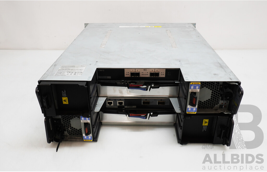 NetApp (NAJ-0801) DS4246 24-Bay 4RU Hard Drive Array W/ SAS Controller Modules & 66TB Storage