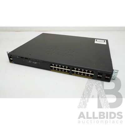 Cisco (WS-C2960X-24PS-L) Catalyst 2960-X Series 24-Port Gigabit PoE+ Switch