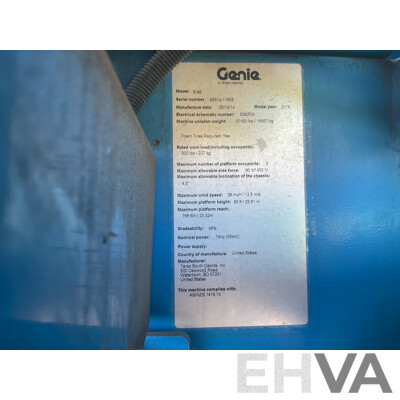 2014 Genie S85 Boom Lift
