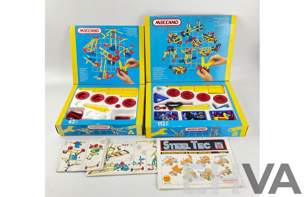 Meccano Junior Sets ‘A’ and ‘B’ in Original Boxes