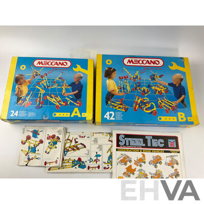 Meccano Junior Sets ‘A’ and ‘B’ in Original Boxes