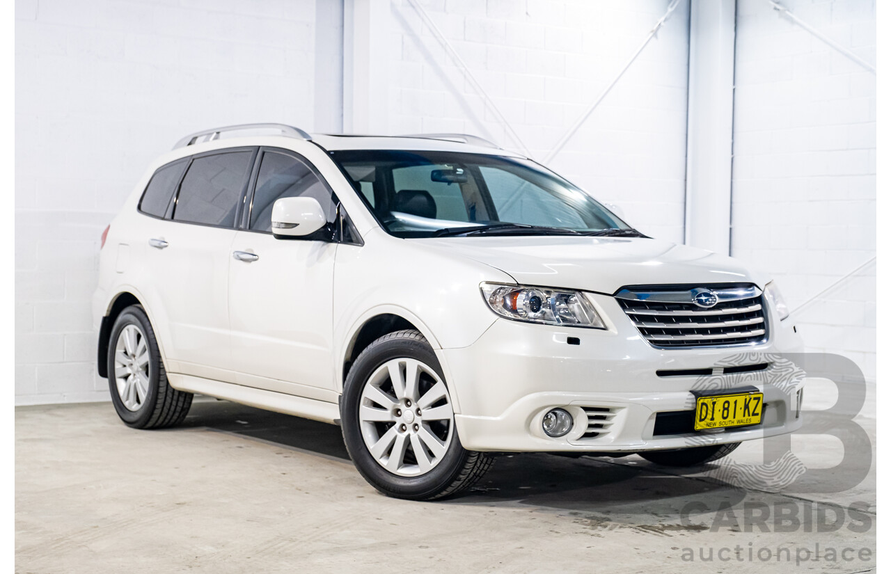7/2013 Subaru Tribeca 3.6R Premium (AWD) MY13 4d Wagon White 3.6L - 7 Seater