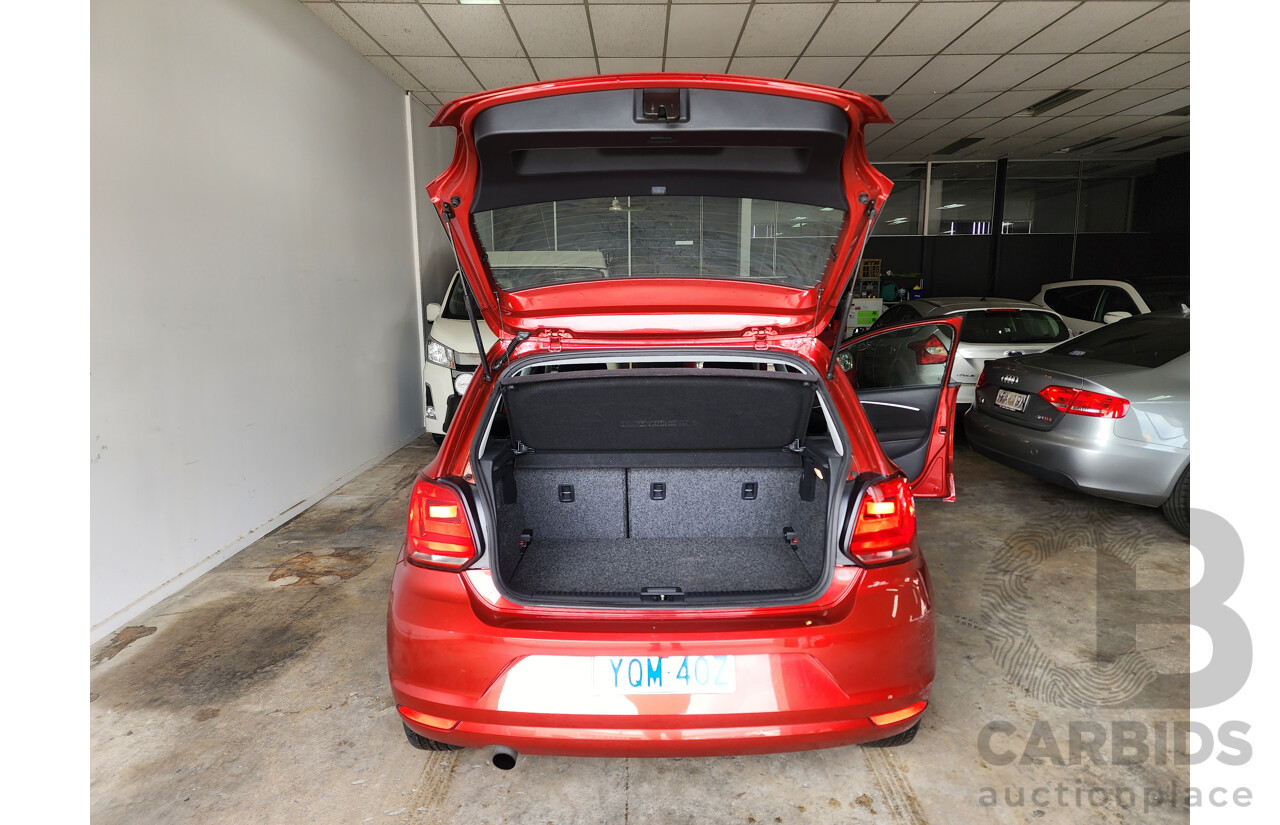 03/2016 Volkswagen Polo 81 TSI COMFORTLINE FWD 6R MY16 5D Hatchback Red 1.2L