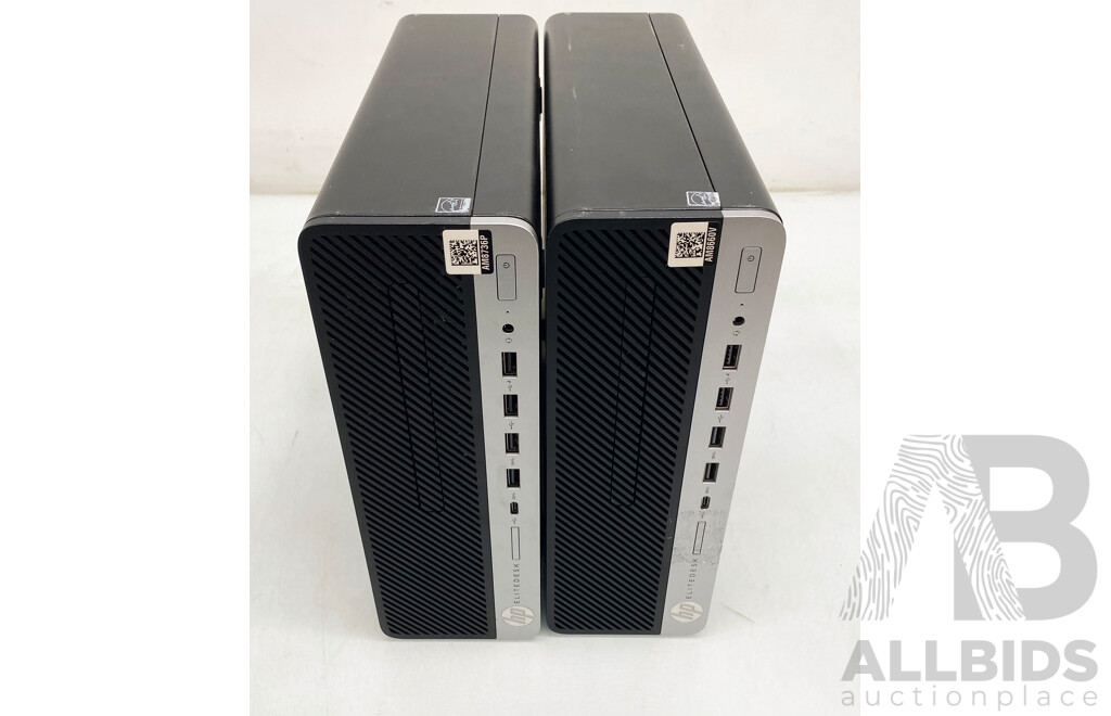 HP (705 G4 SFF) Elitedesk Desktop Computer - Lot of Two