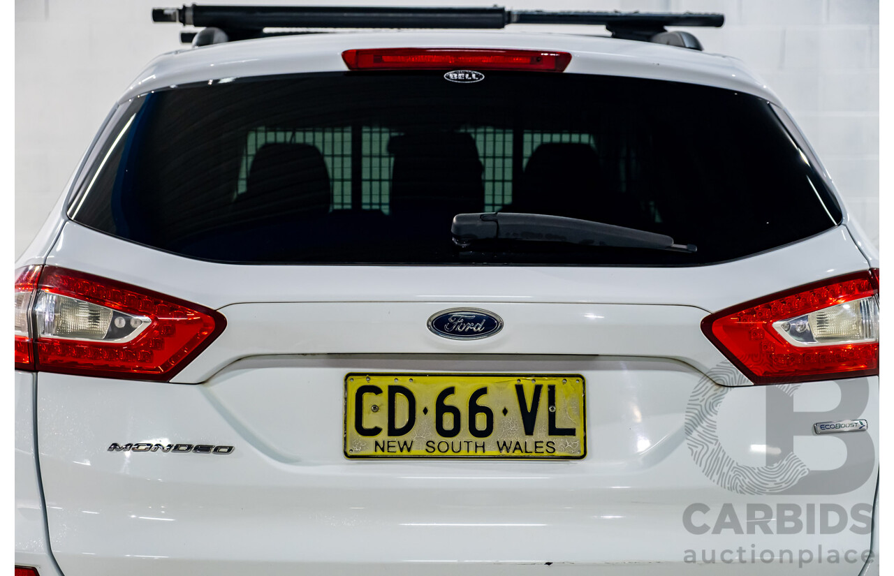 5/2015 Ford Mondeo Ambiente MD 4d Wagon White Turbo 2.0L
