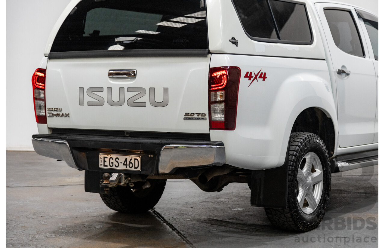 12/2014 Isuzu D-Max LS-U Hi-Ride (4x4) TF MY15 Crew Cab Utility White Turbo Diesel 3.0L