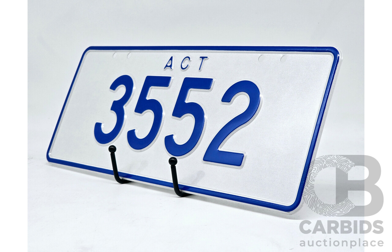 ACT 4-Digit Number Plate - 3552