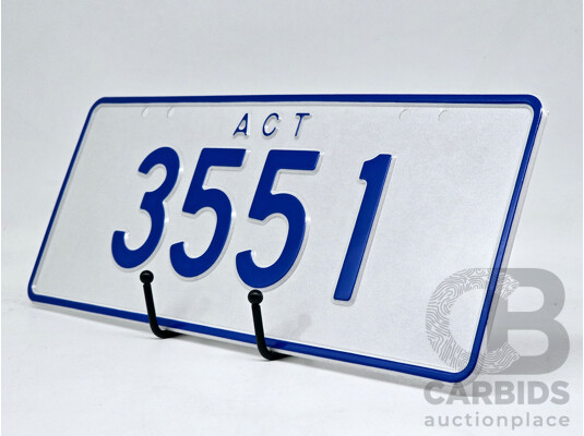 ACT 4-Digit Number Plate - 3551