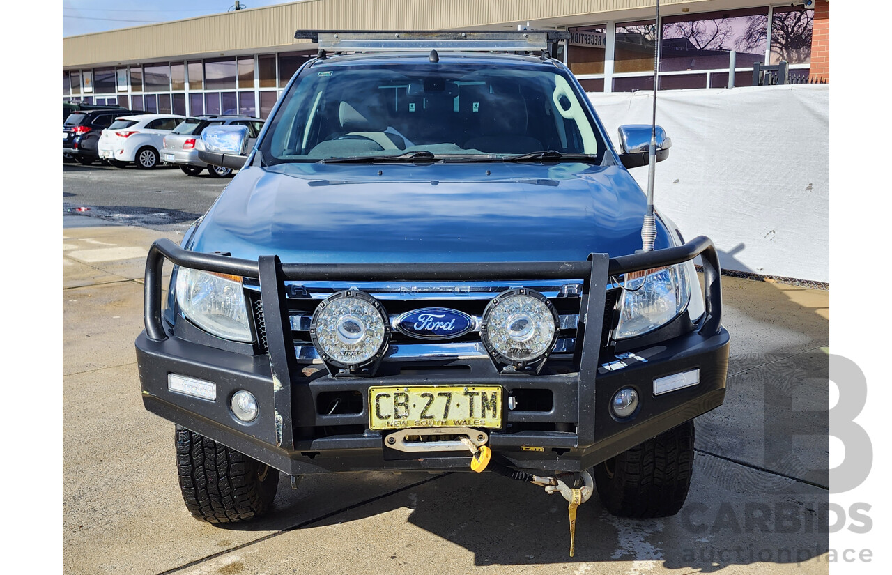 11/2014 Ford Ranger XLT 3.2 (4x4) PX Dual Cab Utility Blue 3.2L