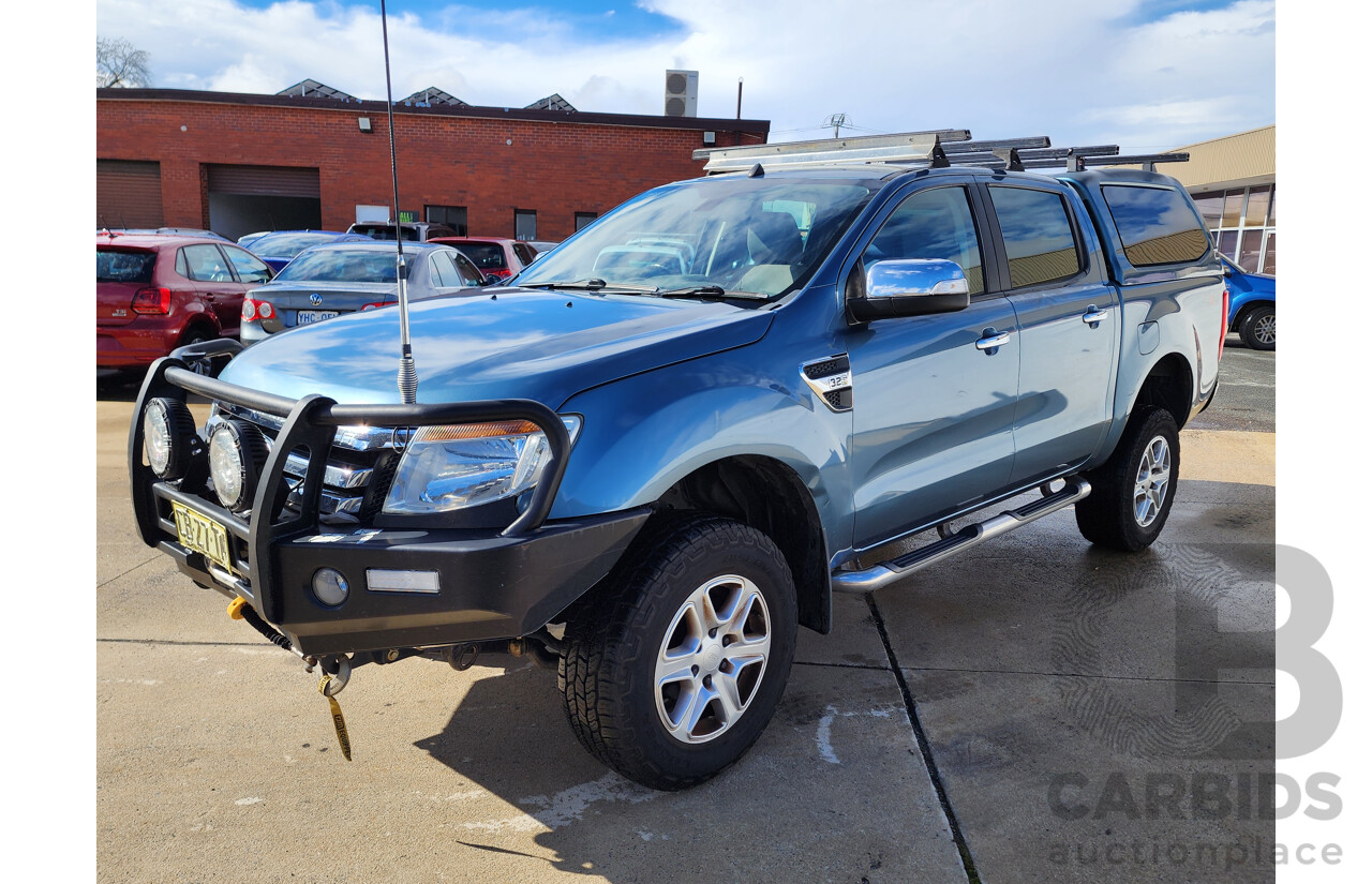 11/2014 Ford Ranger XLT 3.2 (4x4) PX Dual Cab Utility Blue 3.2L