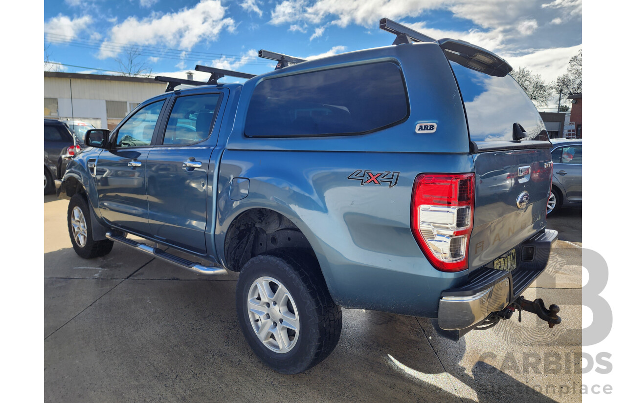 11/2014 Ford Ranger XLT 3.2 (4x4) PX Dual Cab Utility Blue 3.2L