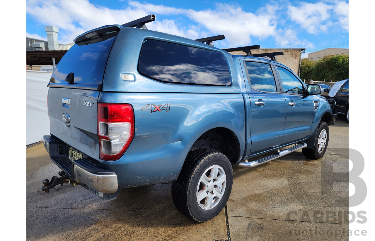 11/2014 Ford Ranger XLT 3.2 (4x4) PX Dual Cab Utility Blue 3.2L