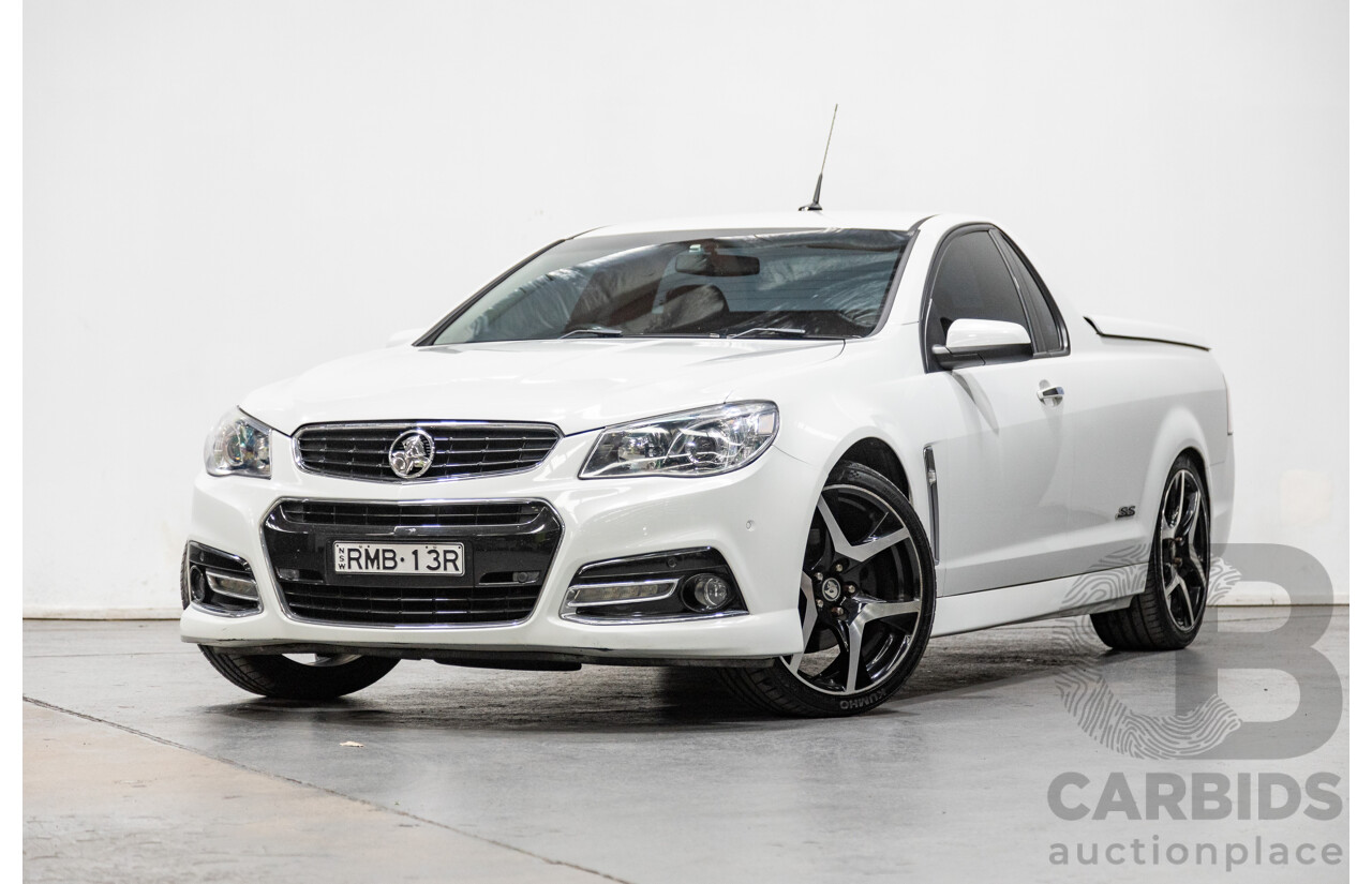 03/2014 Holden Commodore Ute SS-V VF Utility White V8 6.0L