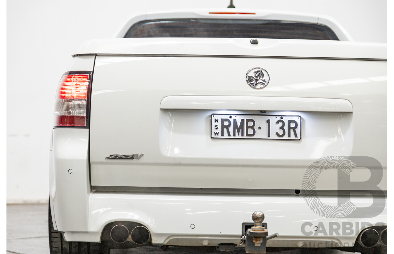 03/2014 Holden Commodore Ute SS-V VF Utility White V8 6.0L