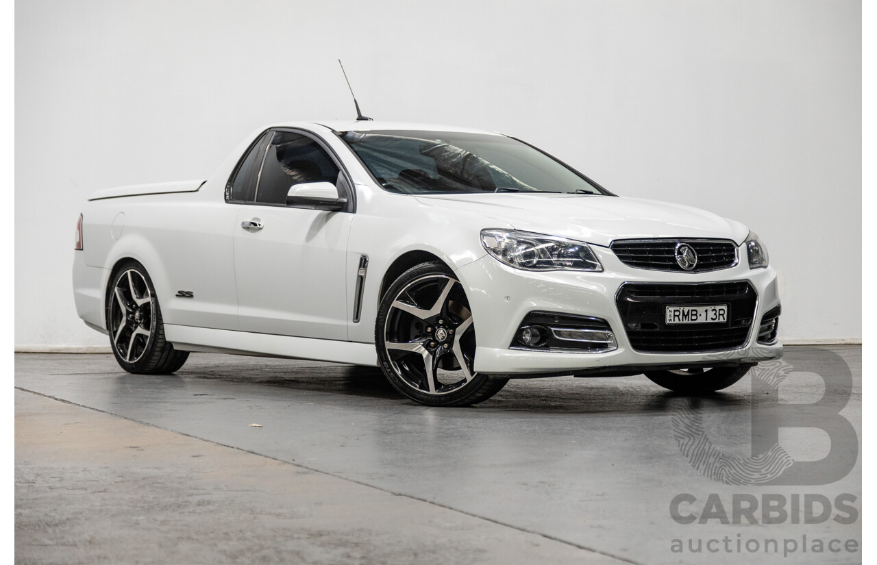 03/2014 Holden Commodore Ute SS-V VF Utility White V8 6.0L