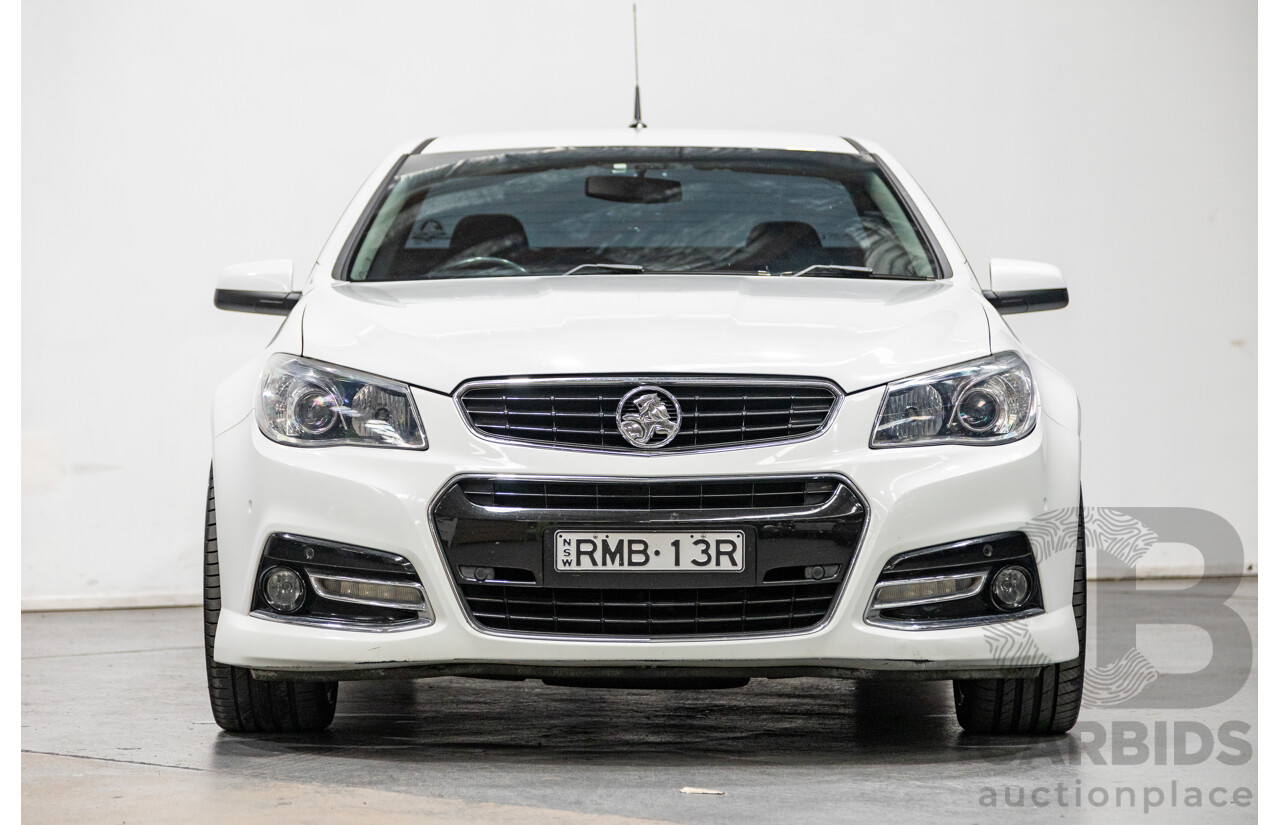 03/2014 Holden Commodore Ute SS-V VF Utility White V8 6.0L