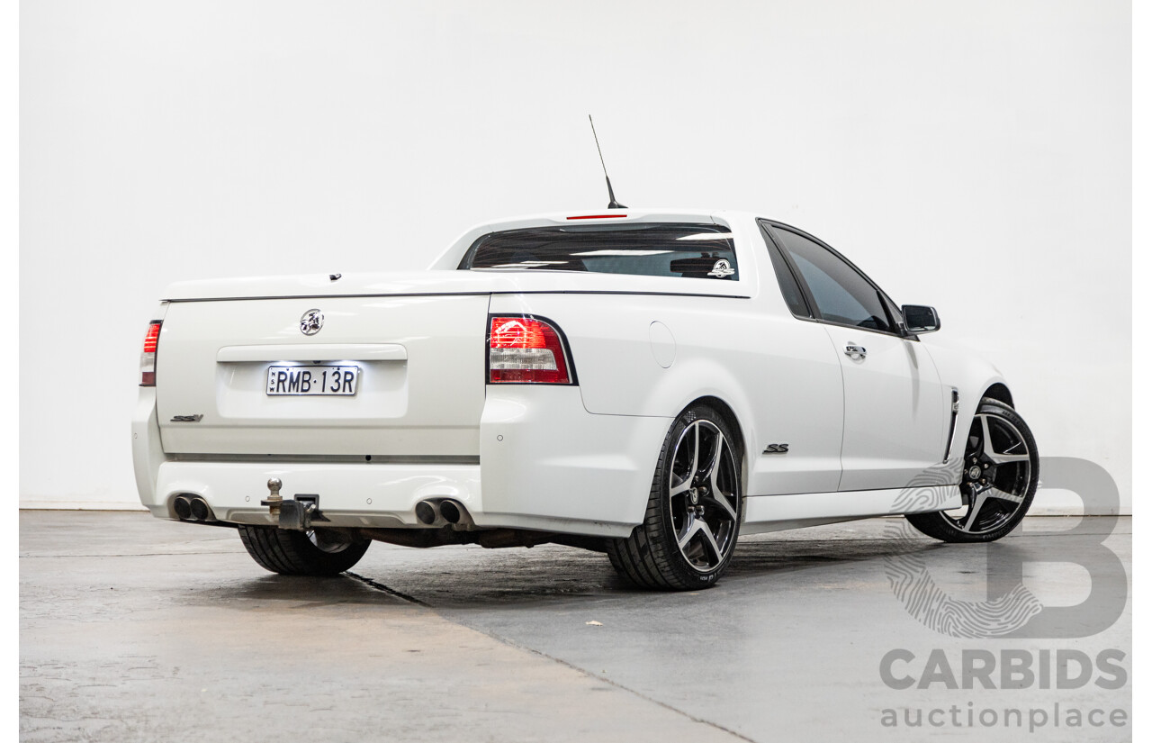 03/2014 Holden Commodore Ute SS-V VF Utility White V8 6.0L