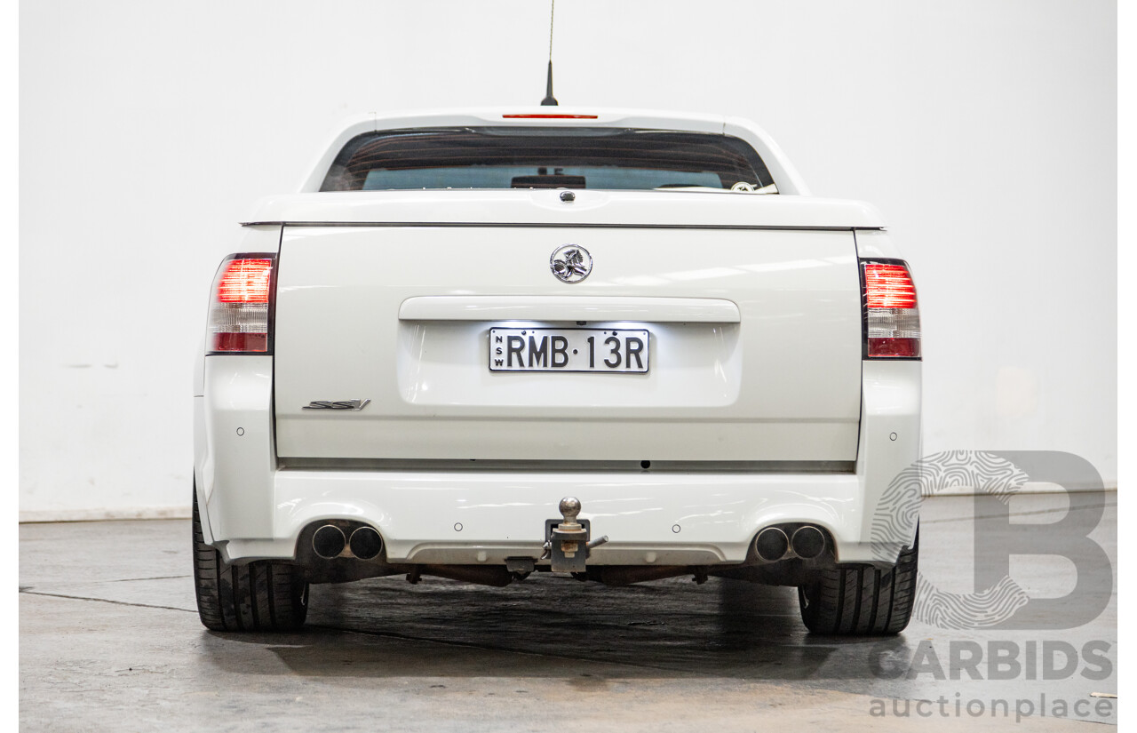 03/2014 Holden Commodore Ute SS-V VF Utility White V8 6.0L