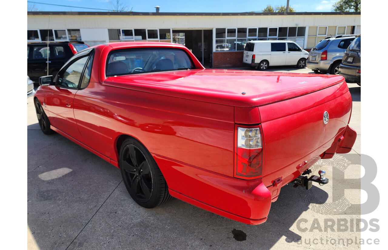 09/2004 Holden Commodore  RWD VZ Utility Red 3.6L