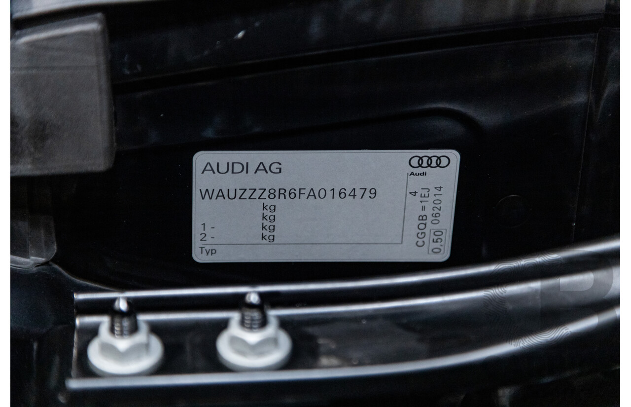 9/2014 Audi SQ5 3.0 TDI Quattro (AWD) 8R MY15 5d Wagon Metallic Black Twin Turbo Diesel V6 3.0L