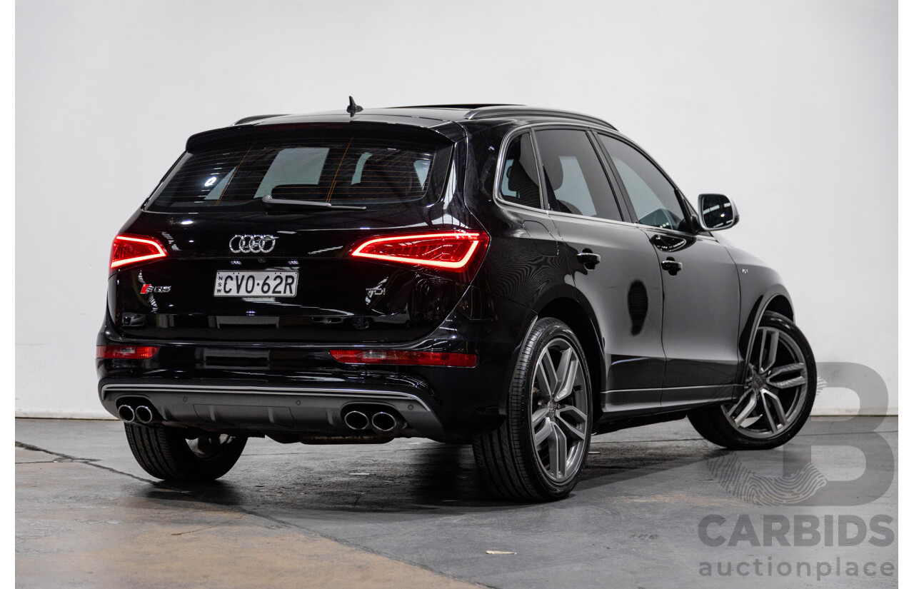 9/2014 Audi SQ5 3.0 TDI Quattro (AWD) 8R MY15 5d Wagon Metallic Black Twin Turbo Diesel V6 3.0L