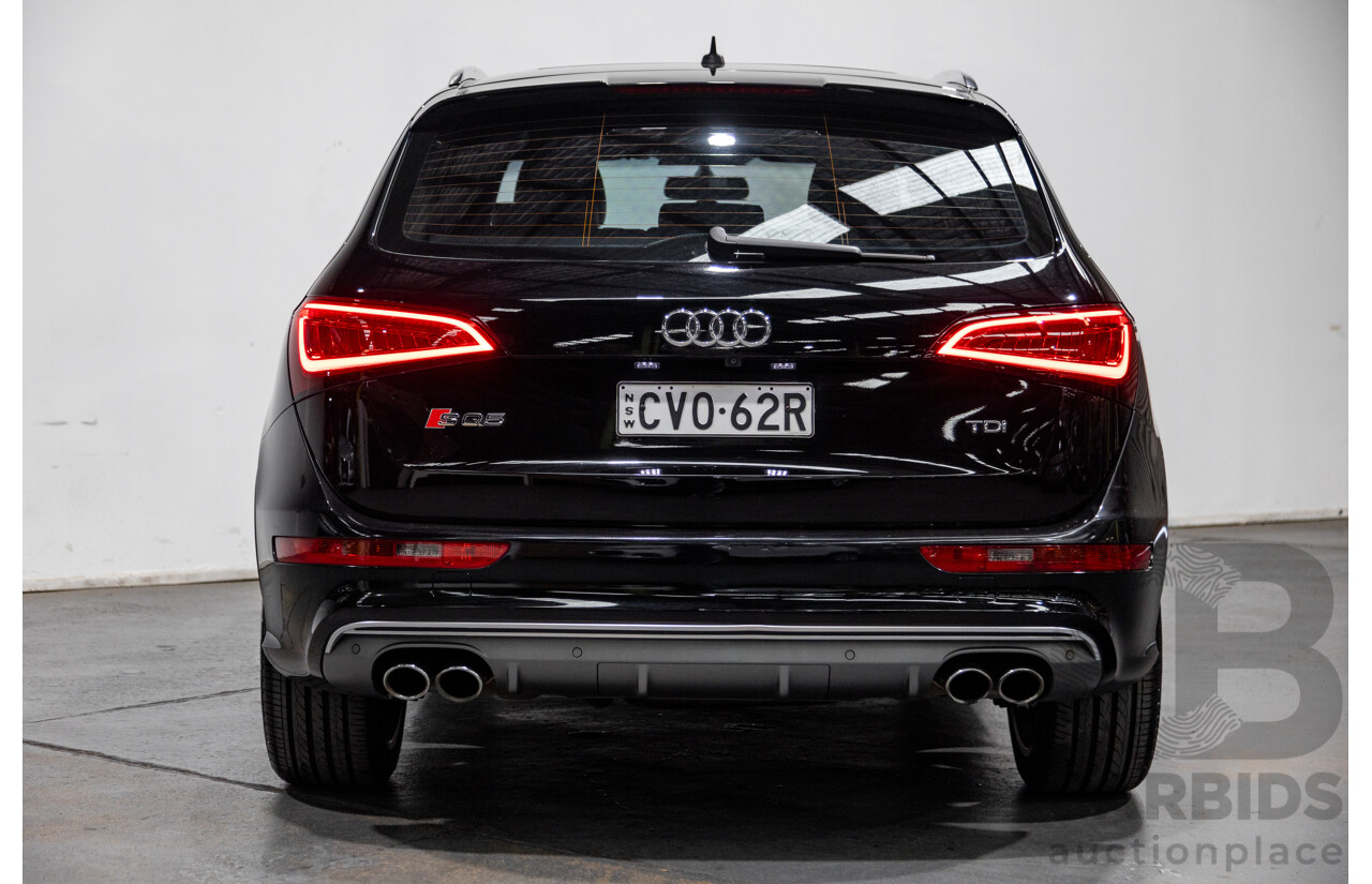 9/2014 Audi SQ5 3.0 TDI Quattro (AWD) 8R MY15 5d Wagon Metallic Black Twin Turbo Diesel V6 3.0L