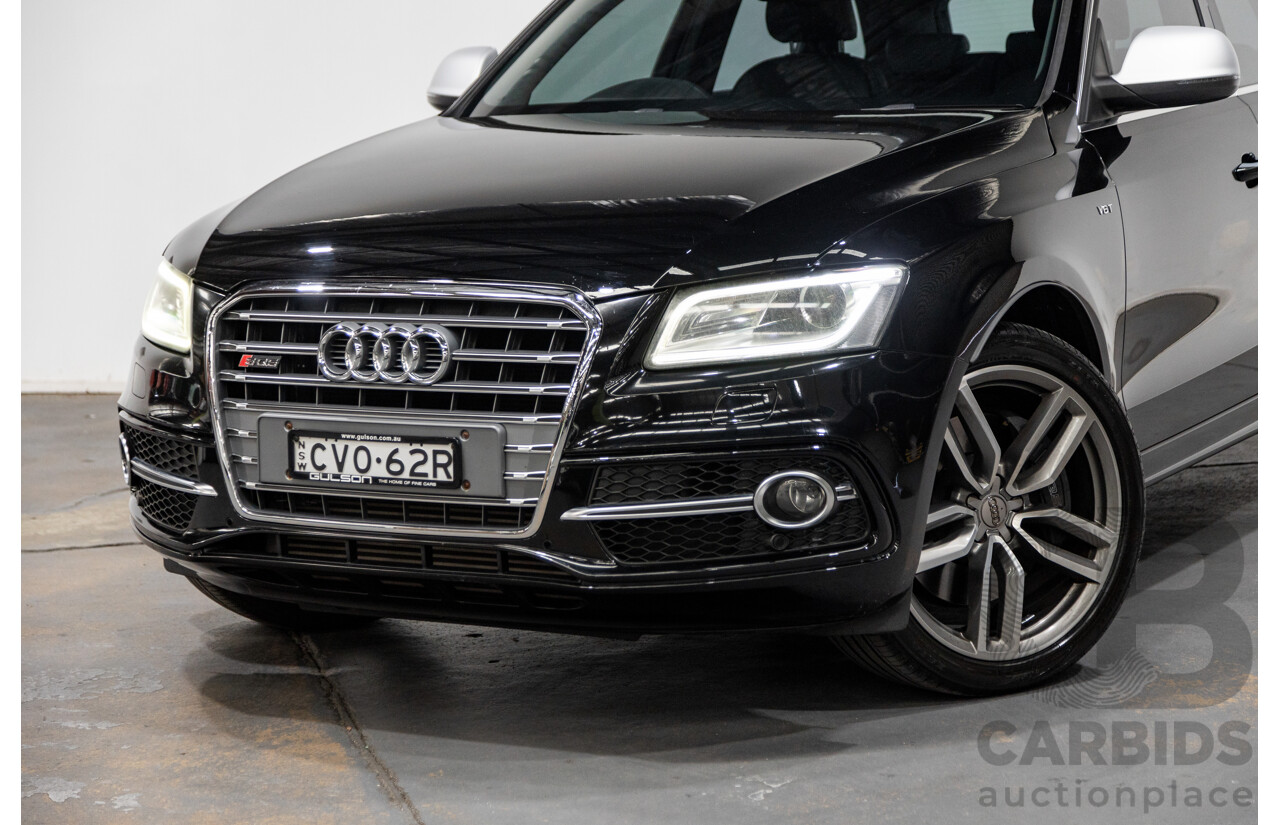 9/2014 Audi SQ5 3.0 TDI Quattro (AWD) 8R MY15 5d Wagon Metallic Black Twin Turbo Diesel V6 3.0L