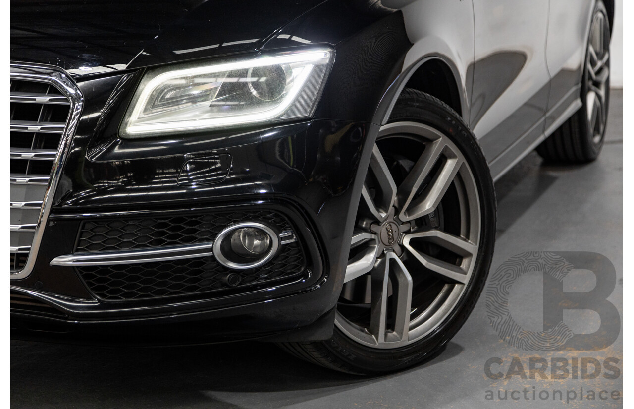 9/2014 Audi SQ5 3.0 TDI Quattro (AWD) 8R MY15 5d Wagon Metallic Black Twin Turbo Diesel V6 3.0L