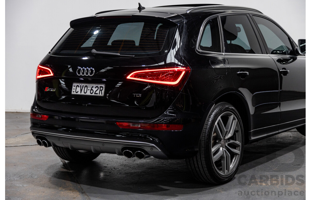 9/2014 Audi SQ5 3.0 TDI Quattro (AWD) 8R MY15 5d Wagon Metallic Black Twin Turbo Diesel V6 3.0L