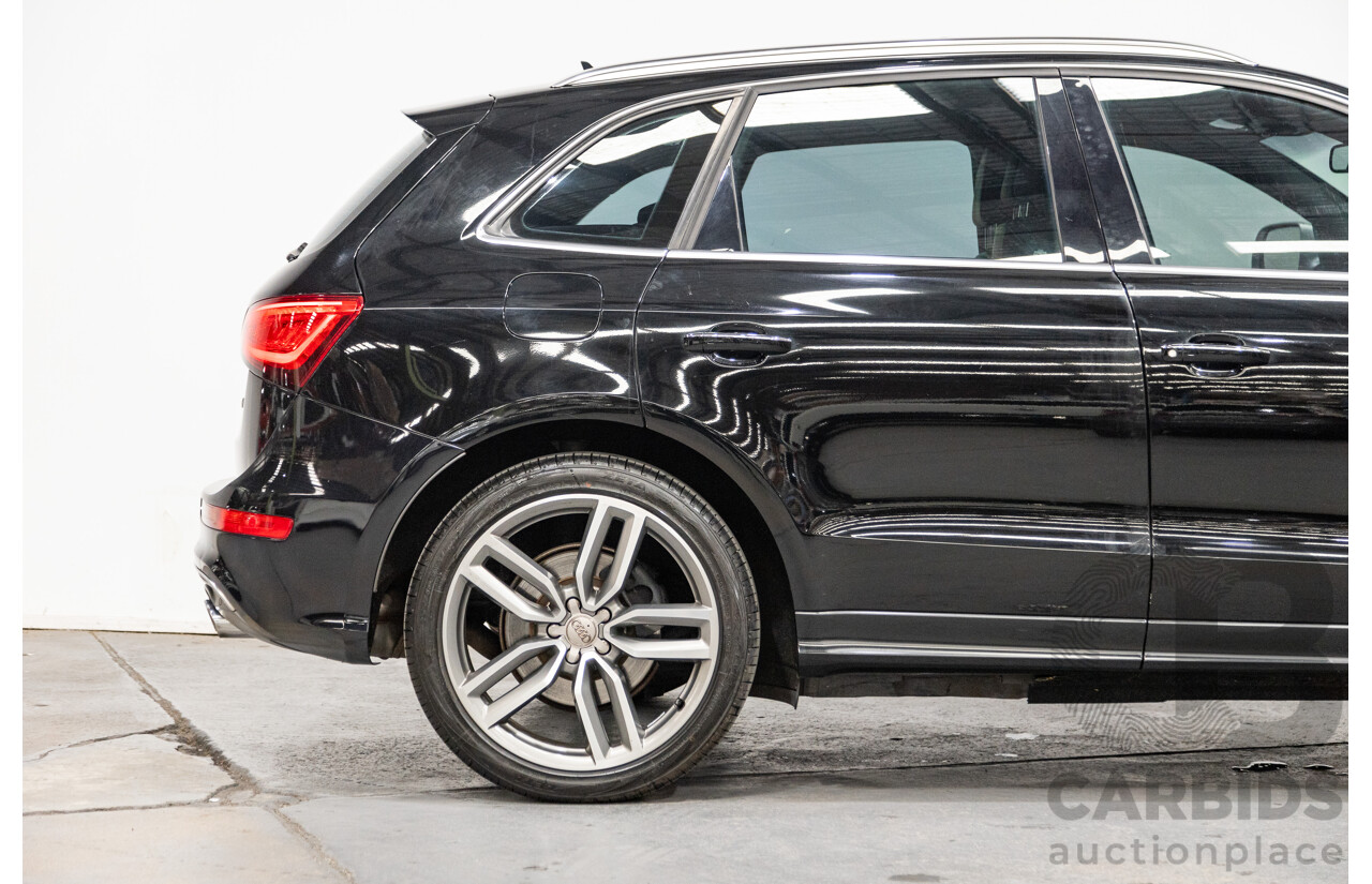 9/2014 Audi SQ5 3.0 TDI Quattro (AWD) 8R MY15 5d Wagon Metallic Black Twin Turbo Diesel V6 3.0L