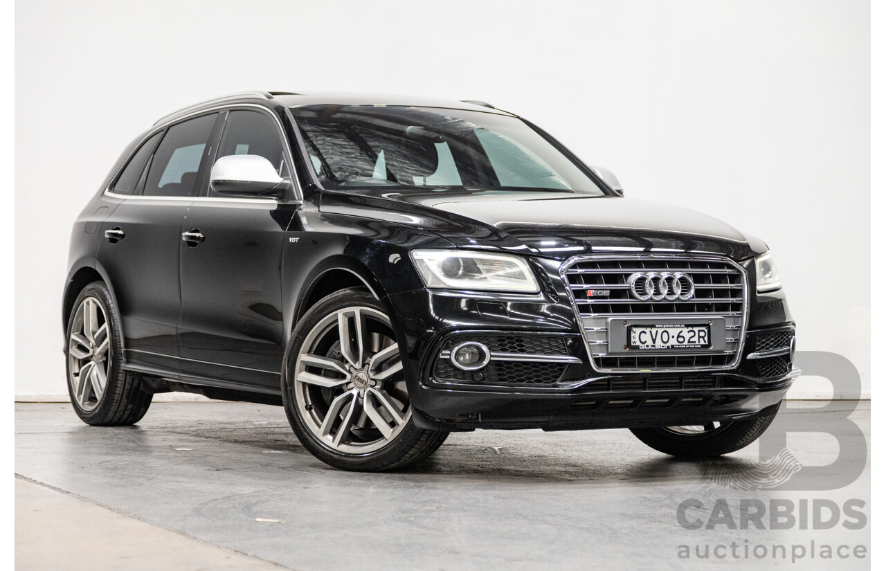 9/2014 Audi SQ5 3.0 TDI Quattro (AWD) 8R MY15 5d Wagon Metallic Black Twin Turbo Diesel V6 3.0L