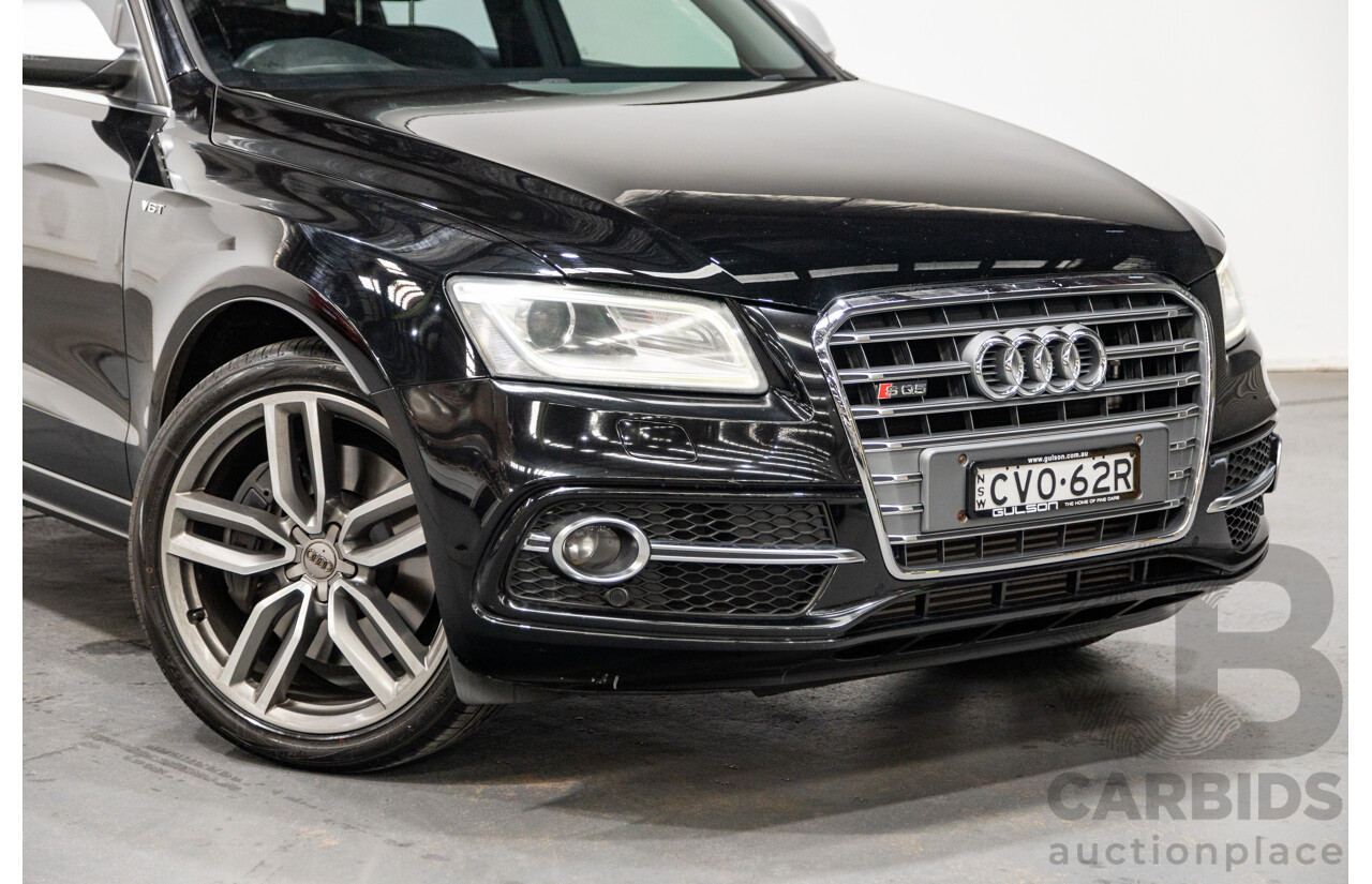 9/2014 Audi SQ5 3.0 TDI Quattro (AWD) 8R MY15 5d Wagon Metallic Black Twin Turbo Diesel V6 3.0L