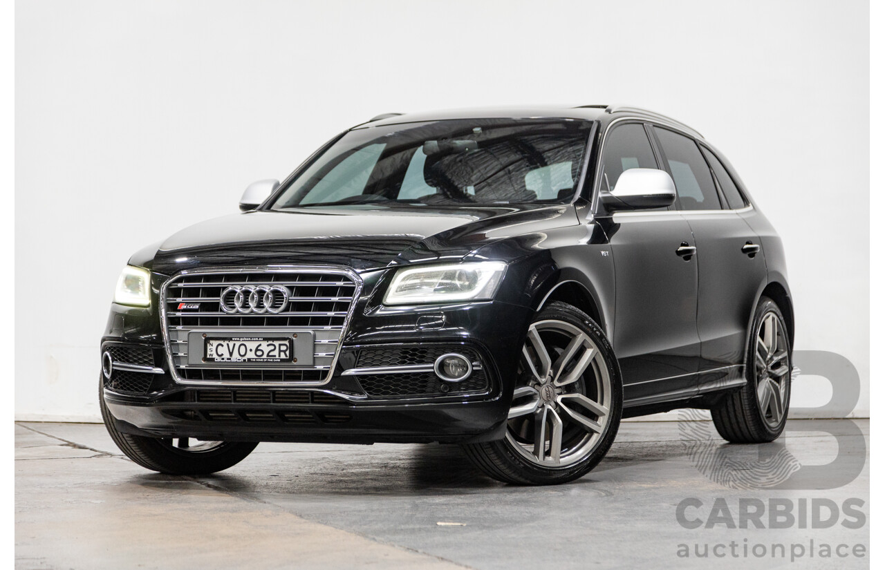 9/2014 Audi SQ5 3.0 TDI Quattro (AWD) 8R MY15 5d Wagon Metallic Black Twin Turbo Diesel V6 3.0L