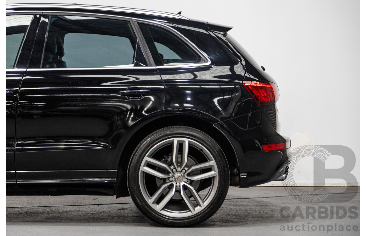 9/2014 Audi SQ5 3.0 TDI Quattro (AWD) 8R MY15 5d Wagon Metallic Black Twin Turbo Diesel V6 3.0L