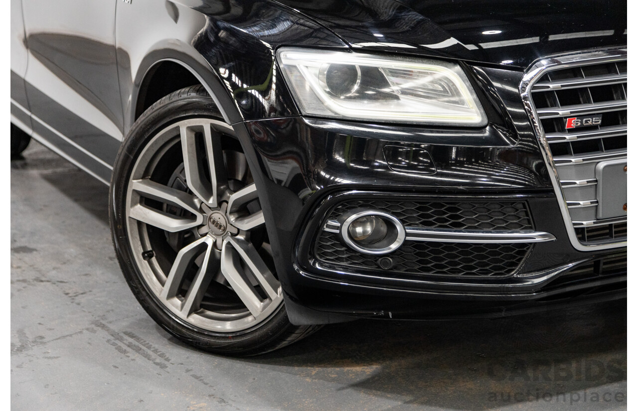 9/2014 Audi SQ5 3.0 TDI Quattro (AWD) 8R MY15 5d Wagon Metallic Black Twin Turbo Diesel V6 3.0L