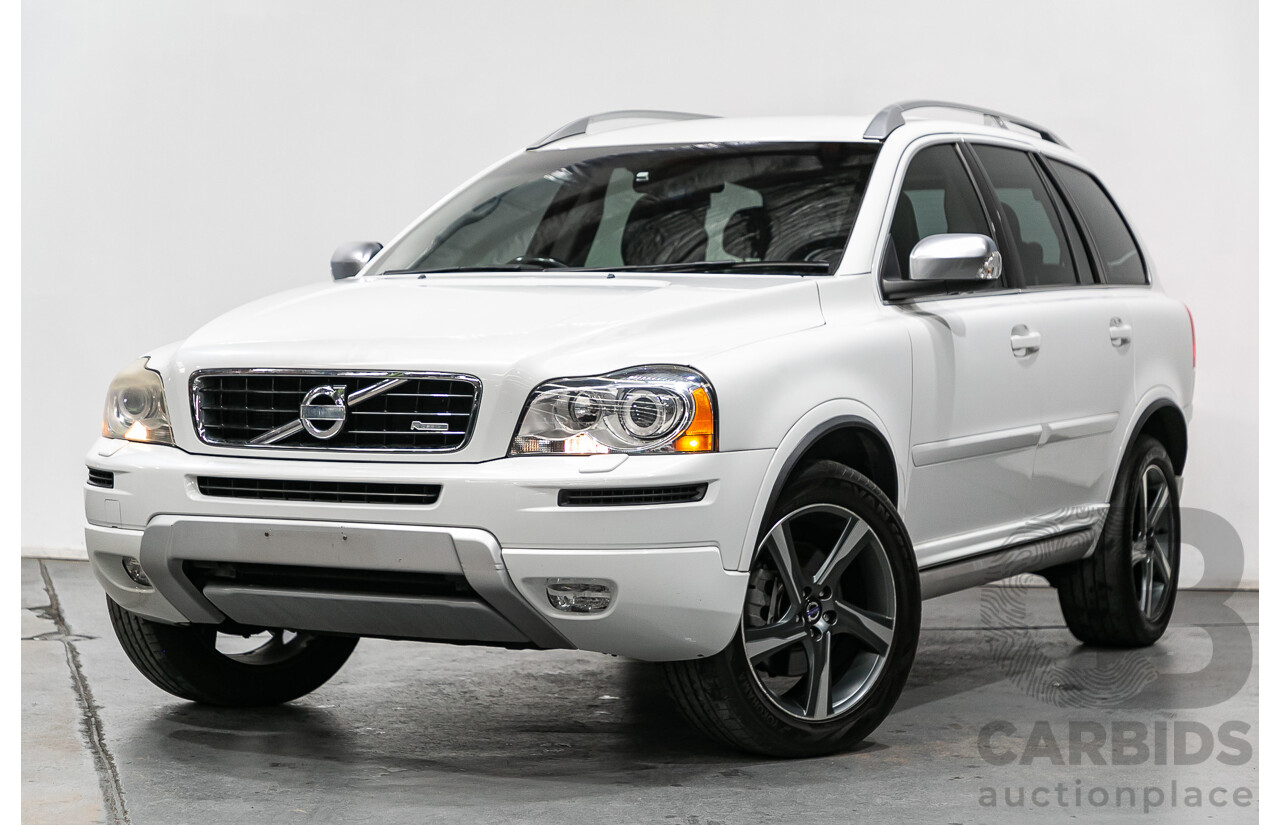 1/2014 Volvo XC90 3.2 R-Design (AWD) MY14 4d Wagon White 3.2L - 7 Seater