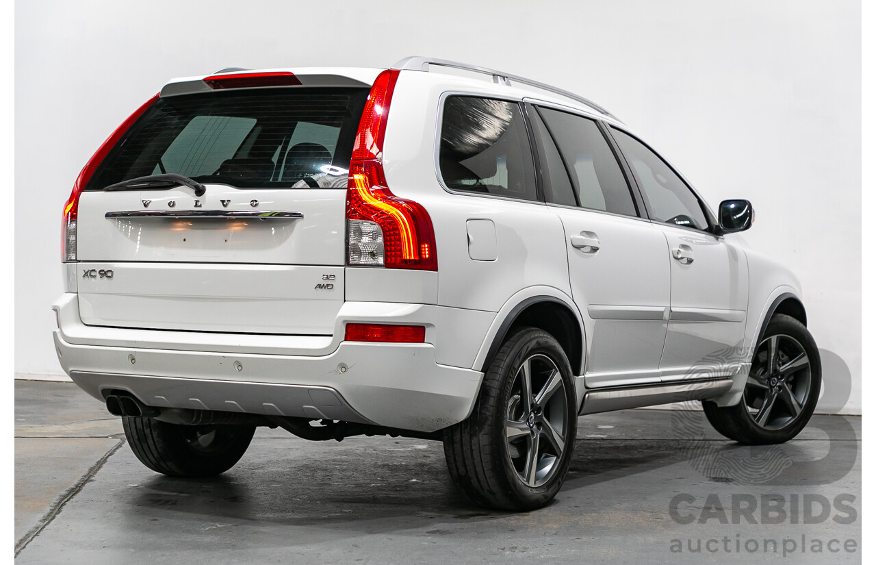 1/2014 Volvo XC90 3.2 R-Design (AWD) MY14 4d Wagon White 3.2L - 7 Seater