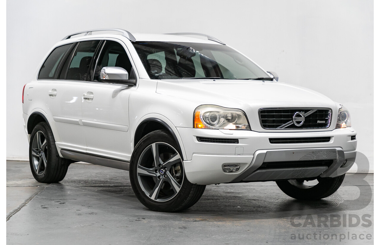 1/2014 Volvo XC90 3.2 R-Design (AWD) MY14 4d Wagon White 3.2L - 7 Seater