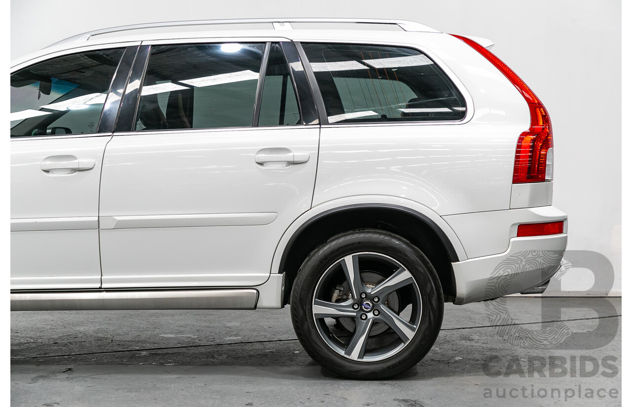 1/2014 Volvo XC90 3.2 R-Design (AWD) MY14 4d Wagon White 3.2L - 7 Seater