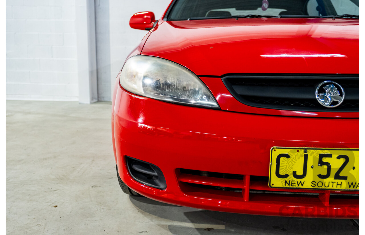 4/2008 Holden Viva JF MY08 Upgrade 4d Hatch Red 1.8L